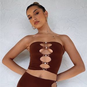 Triggered Top Chocolate from White Fox Boutique